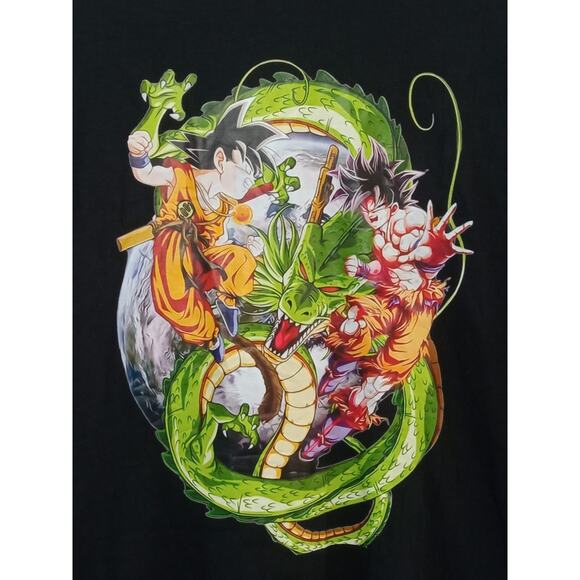Gildan Men's T-Shirt Dragon Ball Z Goku Black Shenlong Anime Super Saiyan Sz M - Picture 5 of 7